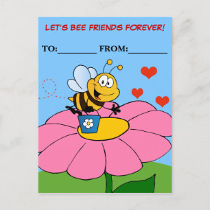 Friends Forever Valentine Exchange Holiday Postcard