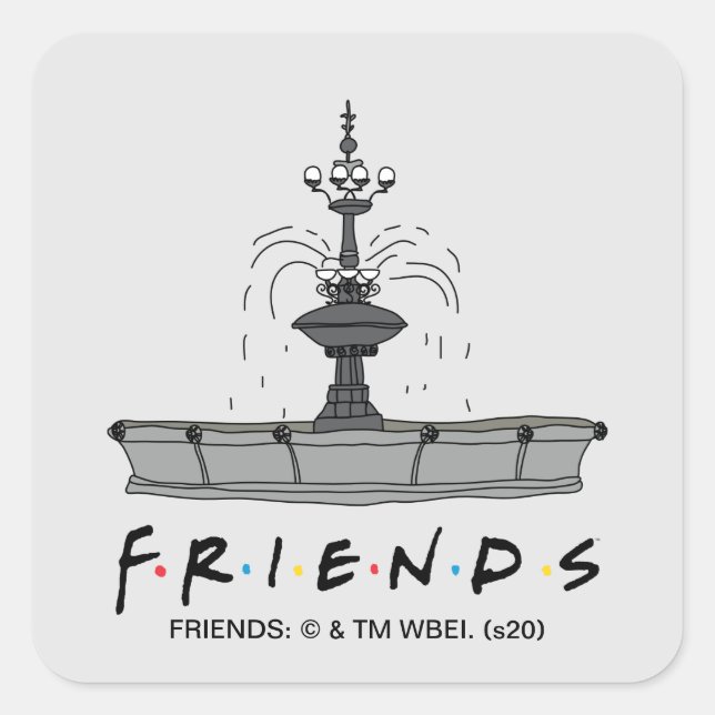 FRIENDS™ Fountain Square Sticker (Front)
