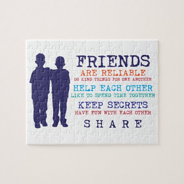 Friends Friendship Best Friends Jigsaw Puzzle (Horizontal)
