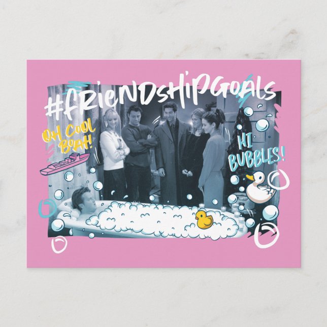 FRIENDS™ | Friendship Goals Invitation Postcard (Front)