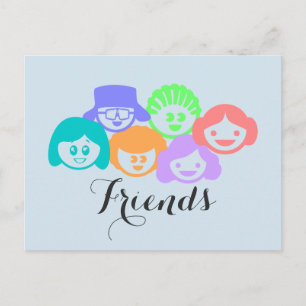 "Friends" Friendship, Postcard. Postcard