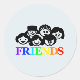"Friends" Friendship Stickers
