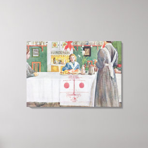 Friends from the Town - Dining Room Scene, pub. in Canvas Print