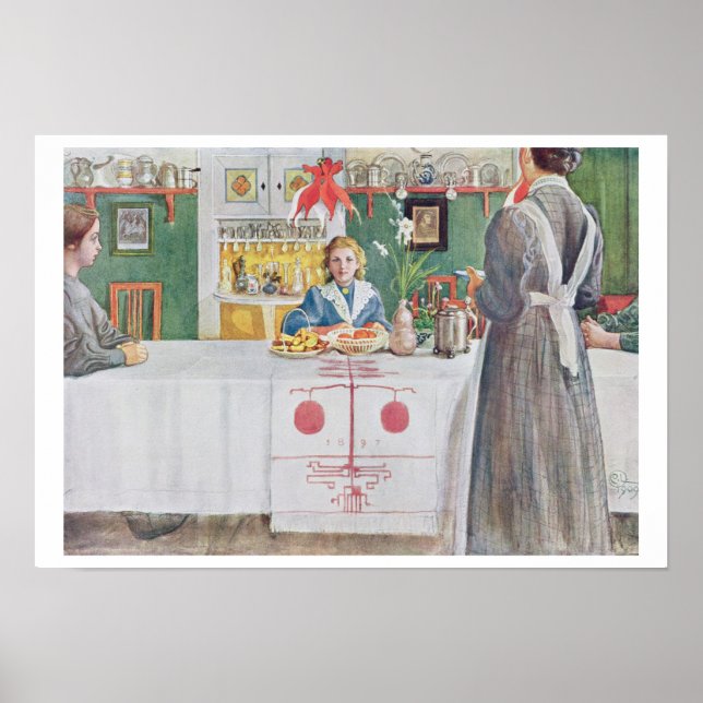 Friends from the Town - Dining Room Scene, pub. in Poster (Front)