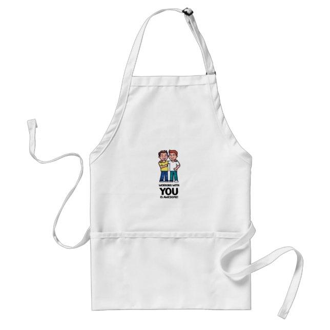 Friends From Work - Two Men Classic Standard Apron (Front)