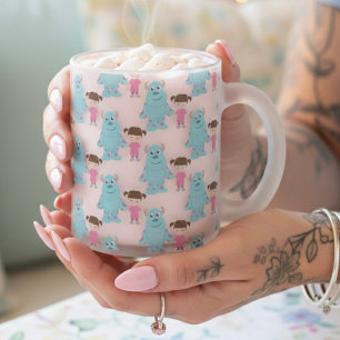 Friends Frosted Glass Coffee Mug
