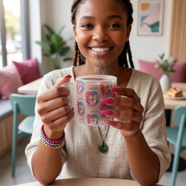 Friends Frosted Glass Coffee Mug (Creator Uploaded)