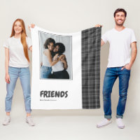 Friends Fun Personalised Grey Tartan