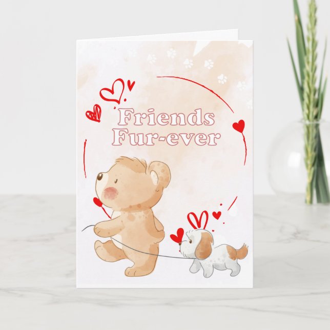 Friends Fur-ever Holiday Card (Front)