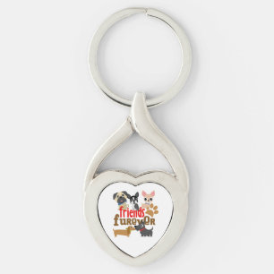 Friends Furever Dogs Puppies Key Ring
