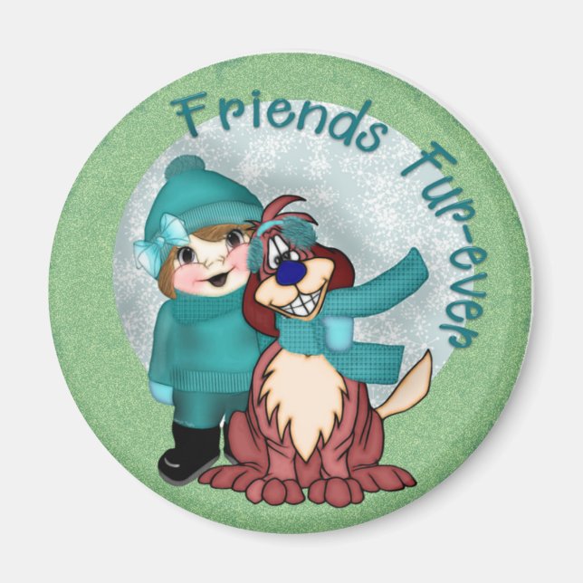 Friends Furever Magnet (Front)