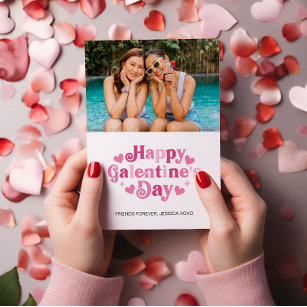 Friends Galentine's Day Photo Gift for Best Friend Holiday Card