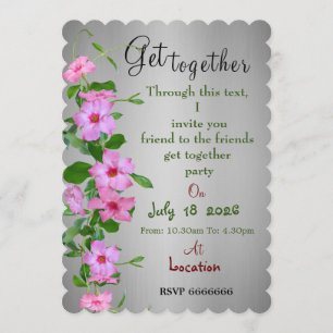 Friends get together invitation