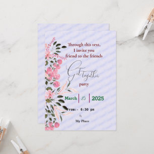Friends get together invitation