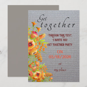 Friends get together invitation