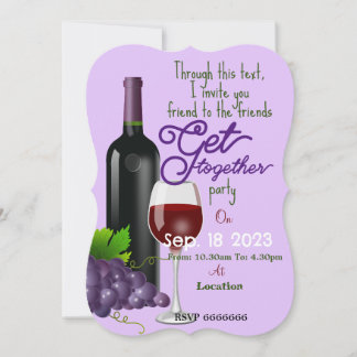 Friends get together invitation