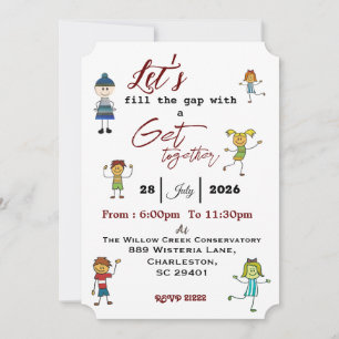 Friends getting together invitation