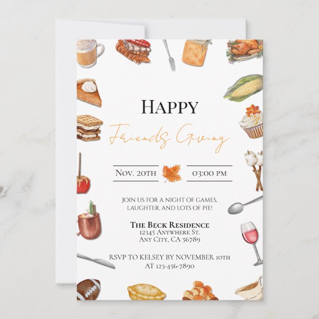 Friends Giving Invitation (Front)