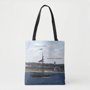 Friends Good Will & Big Sable Light all over tote Bag