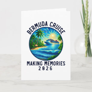 Friends Group Bermuda Cruise 2026 Matching Family Card