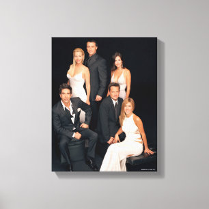 FRIENDS™   Group in Black and White Formal Wear Canvas Print