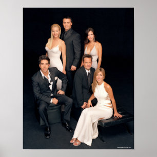 FRIENDS™   Group in Black and White Formal Wear Poster