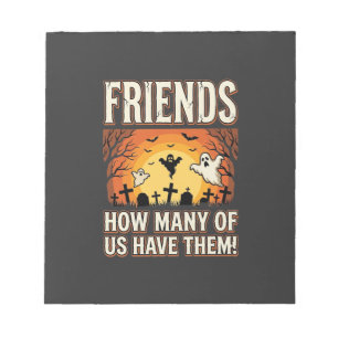 Friends Halloween Ghost Graveyard Design_1 Notepad