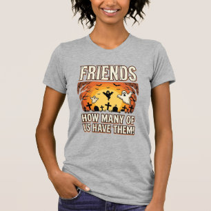 Friends Halloween Ghost Graveyard Design_1 T-Shirt