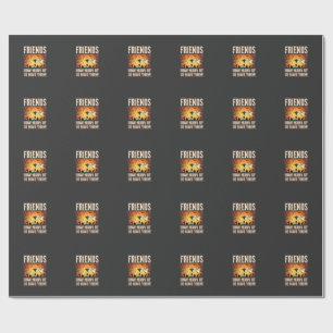 Friends Halloween Ghost Graveyard Design_1 Wrapping Paper