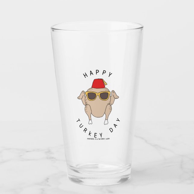 FRIENDS™ | Happy Turkey Day Glass (Front)