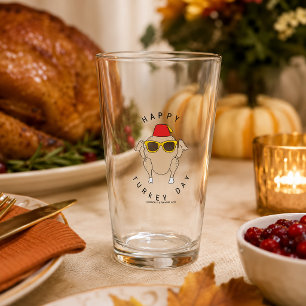 FRIENDS™ Happy Turkey Day Glass