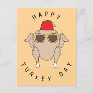 FRIENDS™   Happy Turkey Day Invitation Postcard