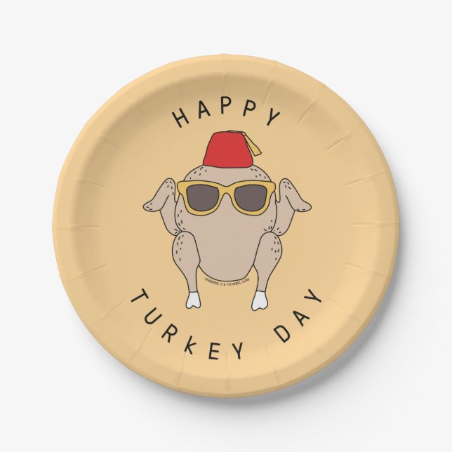 FRIENDS™ | Happy Turkey Day Paper Plate (Front)