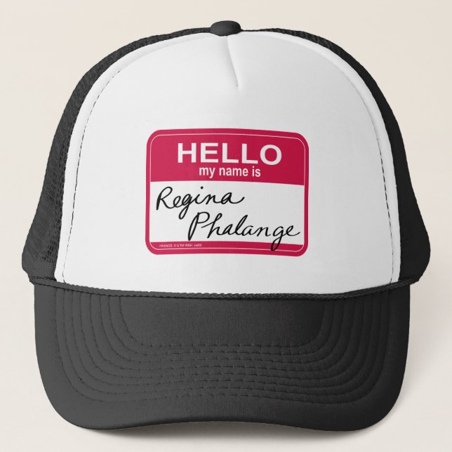 FRIENDS™ | Hello My Name is Regina Phalange Trucker Hat (Front)