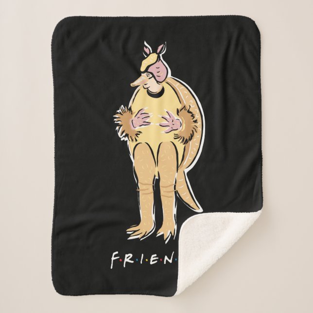 FRIENDS™ | Holiday Armadillo Sherpa Blanket (Front)