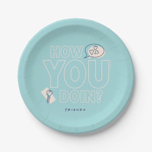 FRIENDS™ | How You Doin? Paper Plate (Front)
