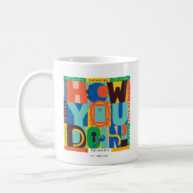 FRIENDS™ | How You Doin' - Vibrant Graphic Coffee Mug (Left)