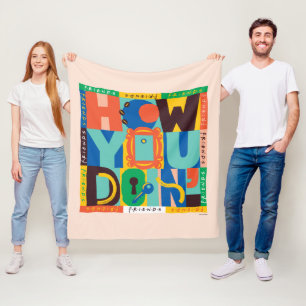 FRIENDS™   How You Doin' - Vibrant Graphic Fleece Blanket
