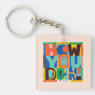 FRIENDS™   How You Doin' - Vibrant Graphic Key Ring