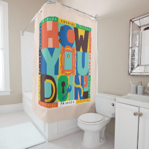 FRIENDS™ How You Doin' - Vibrant Graphic Shower Curtain
