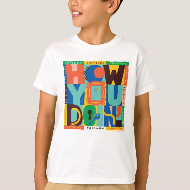 FRIENDS™ | How You Doin' - Vibrant Graphic T-Shirt (Front)