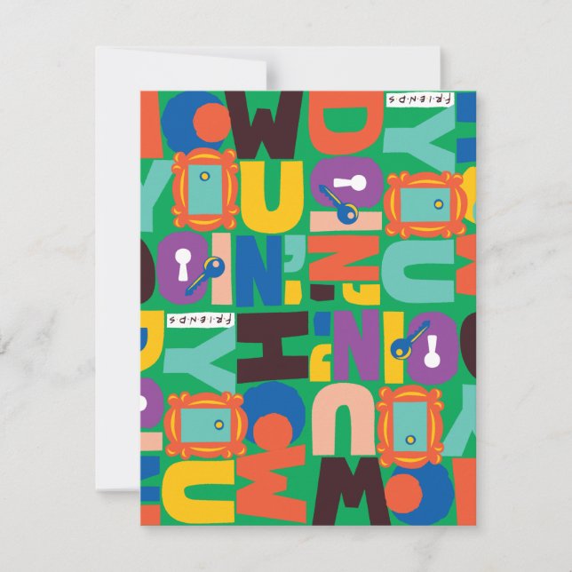 FRIENDS™ | How You Doin' Vibrant Pattern Card (Front)