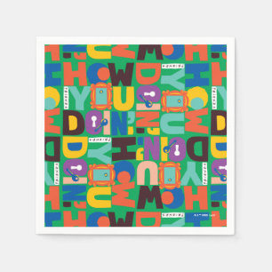 FRIENDS™ How You Doin' Vibrant Pattern Napkin