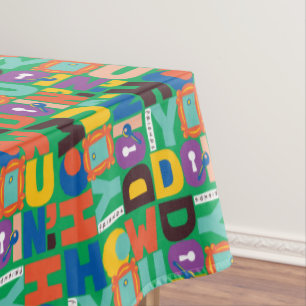 FRIENDS™ How You Doin' Vibrant Pattern Tablecloth