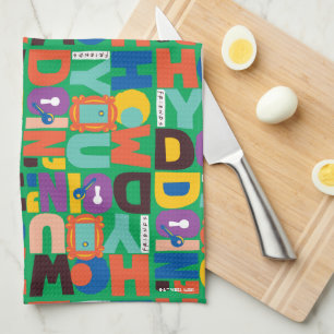 FRIENDS™   How You Doin' Vibrant Pattern Tea Towel