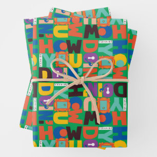 FRIENDS™   How You Doin' Vibrant Pattern Wrapping Paper Sheet