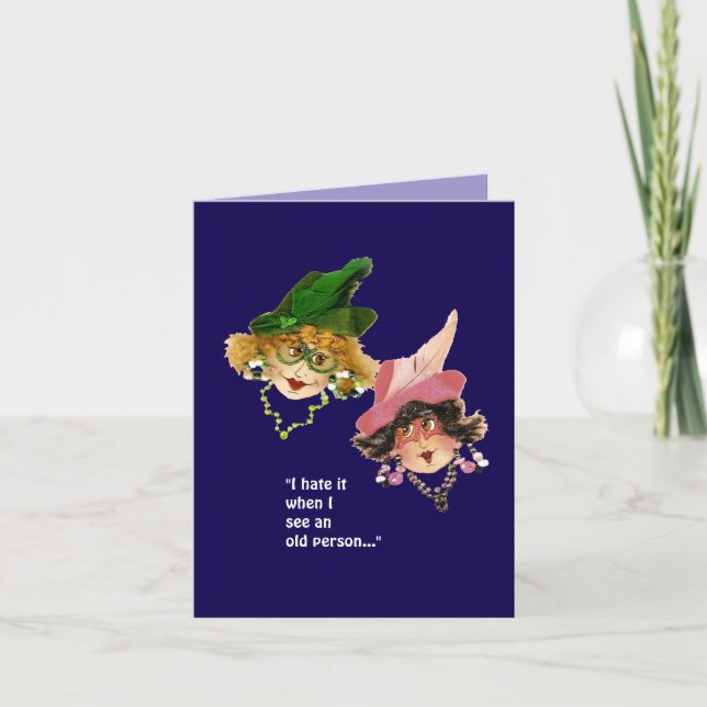 Friend's humourous Birthday Holiday Card (Front)