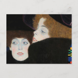 Friends I, The Sisters by Gustav Klimt Postcard