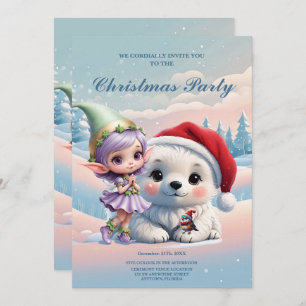 Friends in a fantasy world. invitation