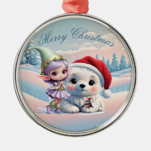 Friends in a fantasy world. metal tree decoration